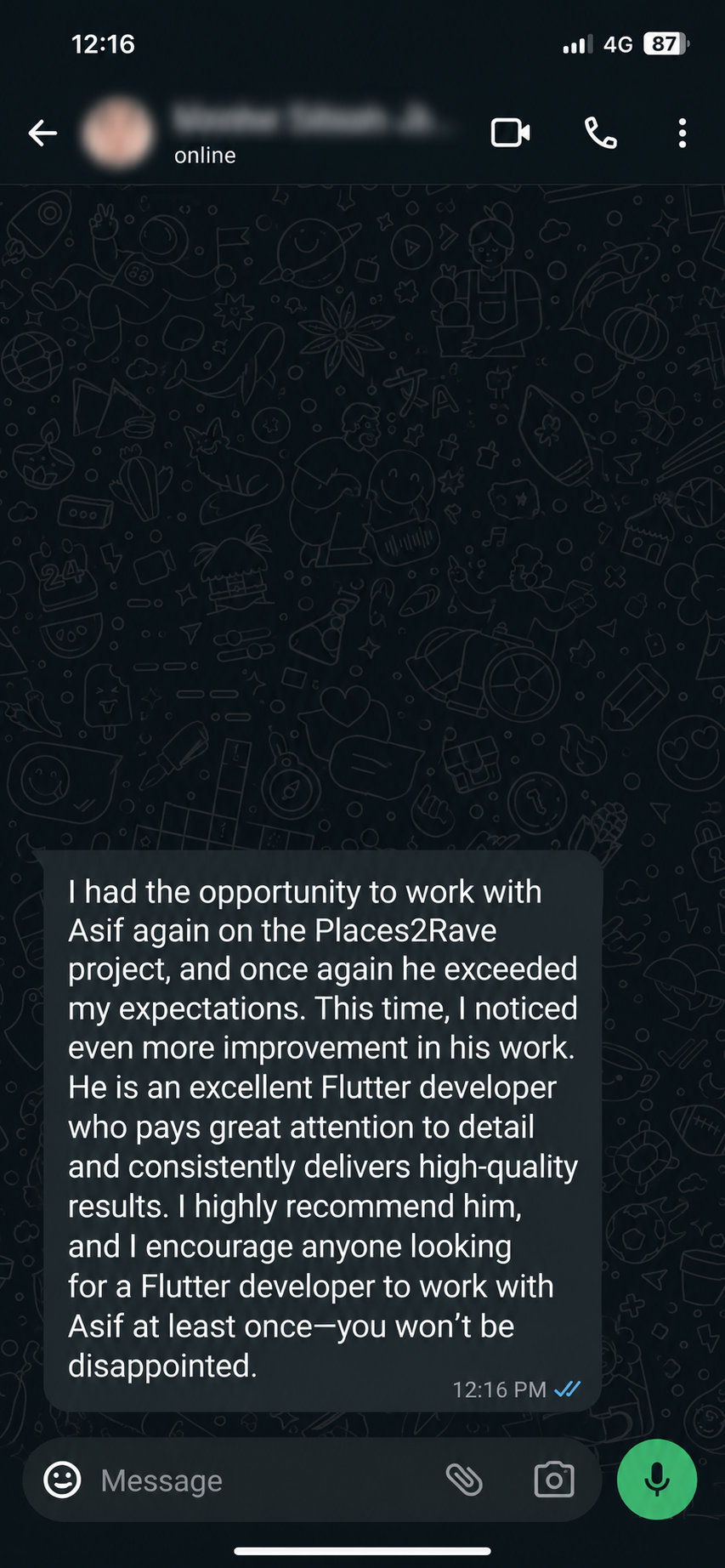 Places2Rave · Flutter App client review